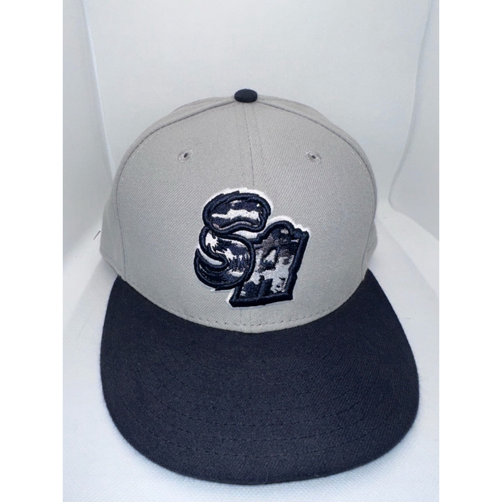 San Antonio Missions minor league baseball New Era Hat Size 7 5/8 Gray and Black